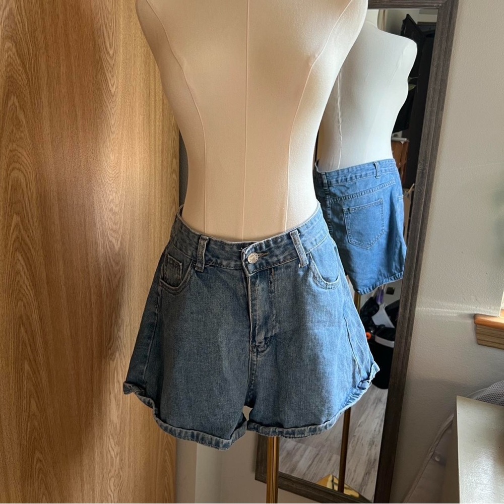 Classic Blue Denim Women's Shorts